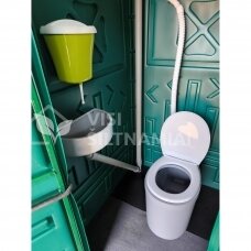 Plastinis durpinis lauko tualetas ECOStyle DuoComfort žalias